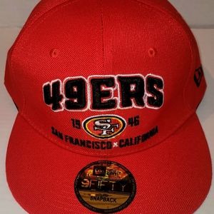 San  Francisco 49ers Snapback Hat NEW New Era Adult Adjustable NFL